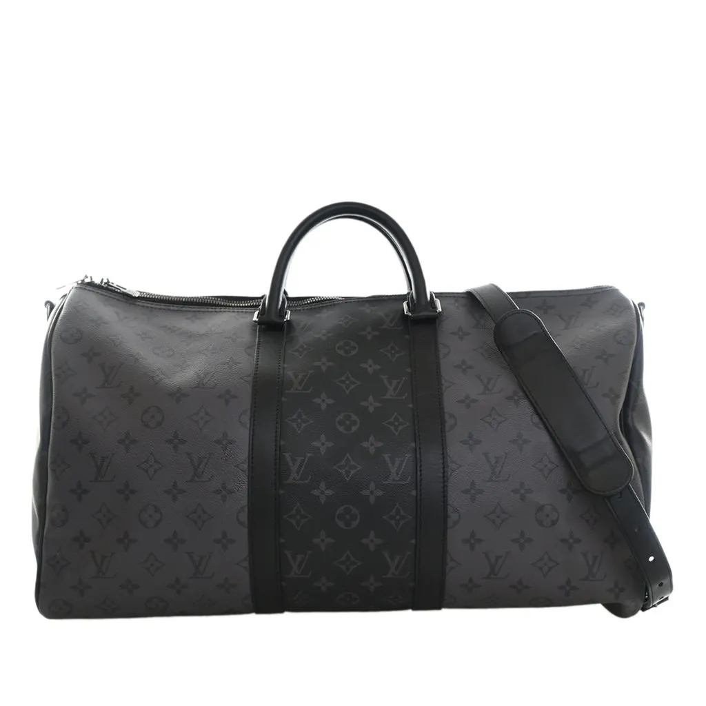 Louis Vuitton Monogram Eclipse Reverse Keepall Bandouliere 50 MultiColor Very good - Front View