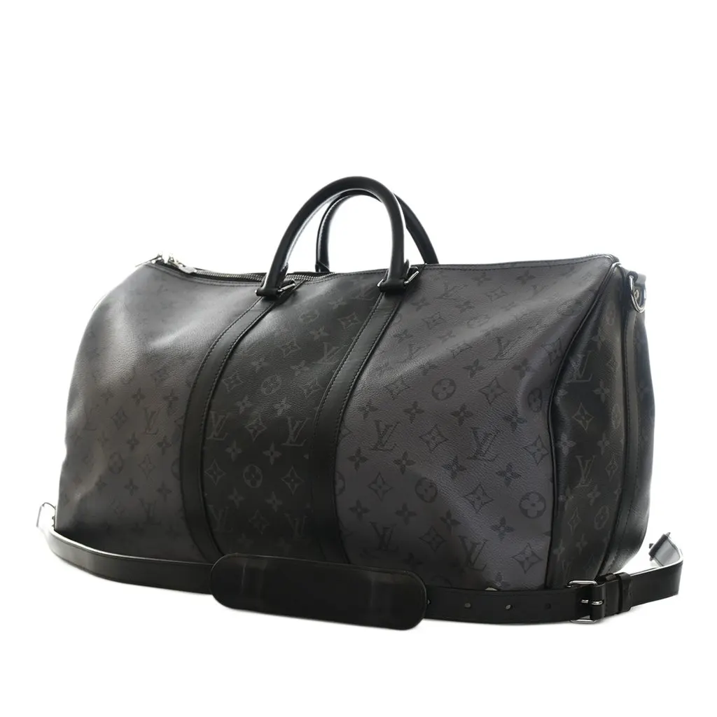 Louis Vuitton Monogram Eclipse Reverse Keepall Bandouliere 50 MultiColor Very good - Model View