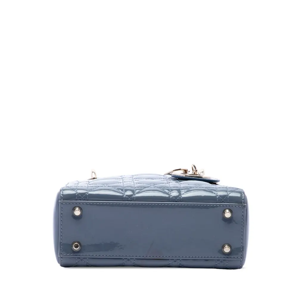 Dior Mini Patent Cannage Lady Dior MultiColor Leather Very good - Inside View