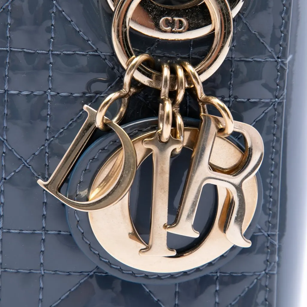 Dior Mini Patent Cannage Lady Dior MultiColor Leather Very good - Box View