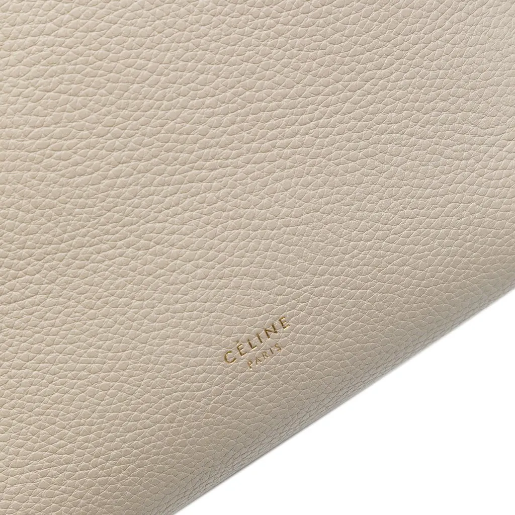 Celine Small Soft Grained Calfskin Seau Sangle Bucket Bag Brown Leather Very good - Box View
