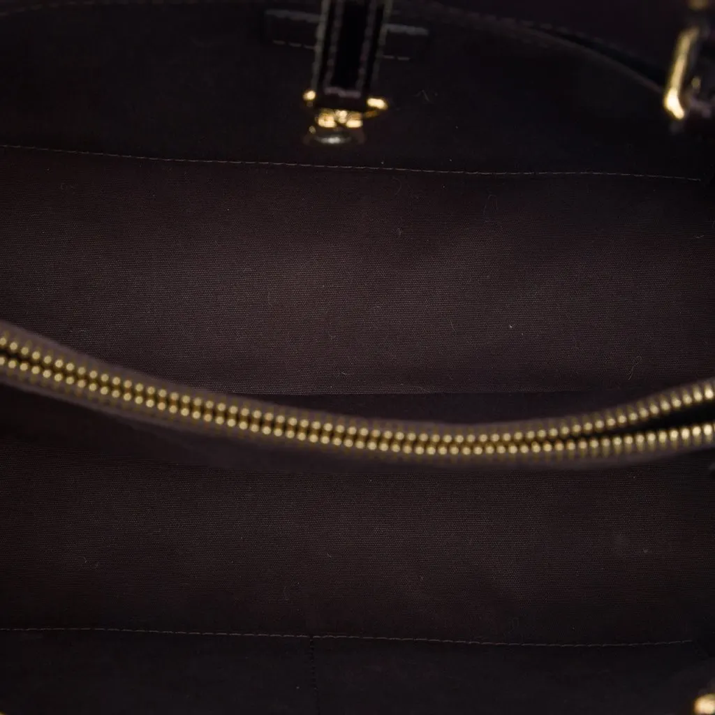 Louis Vuitton Monogram Vernis Montaigne MM Purple Leather Very good - Model View