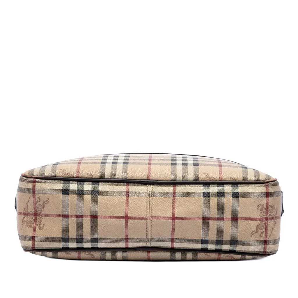 Burberry Haymarket Check Coated Canvas Front Pocket Crossbody Beige Very good - Inside View