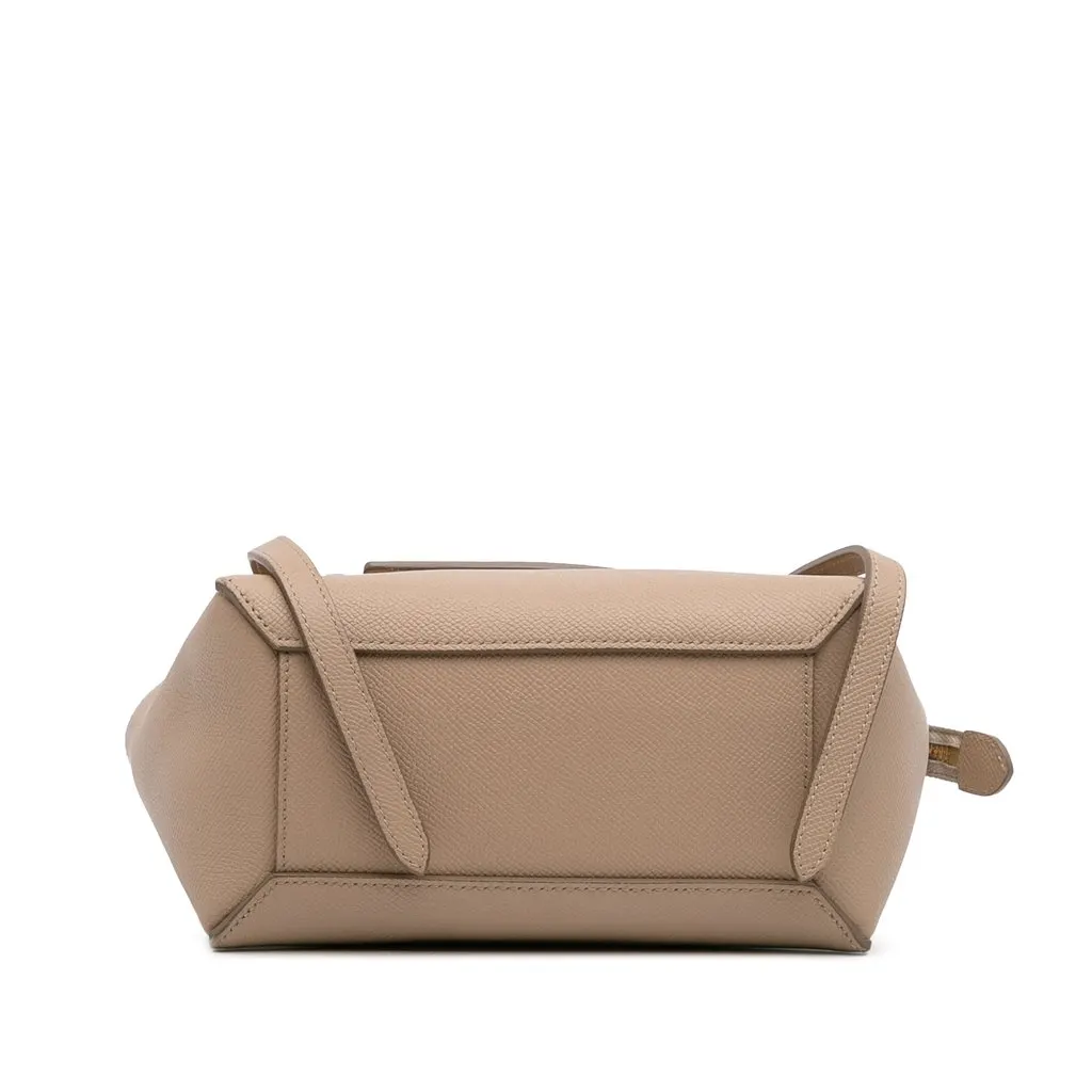 Celine Nano Grained Calfskin Belt Bag Beige Leather Very good - Inside View