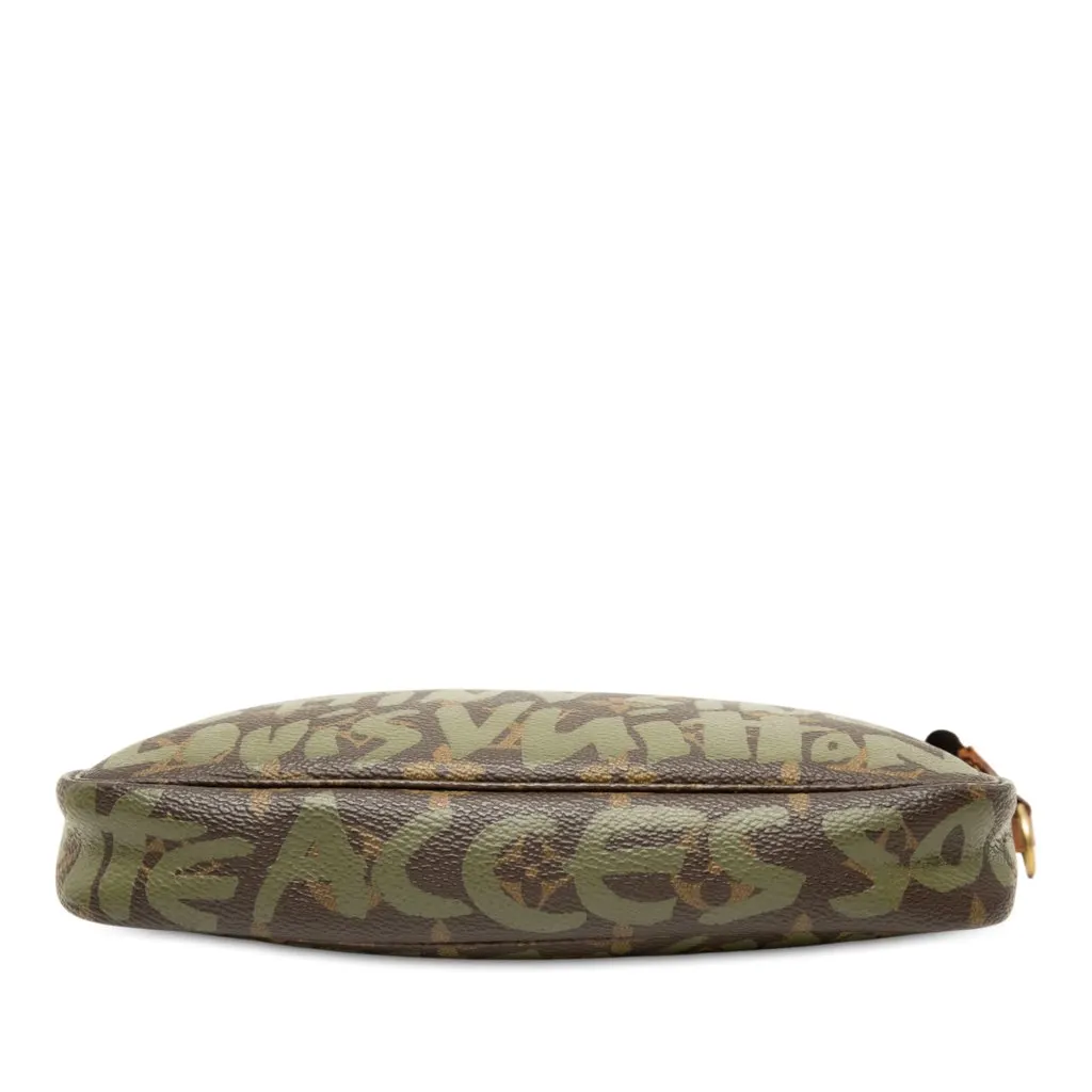 Louis Vuitton Stephen Sprouse Monogram Graffiti Pochette Accessoires Brown Very good - Inside View