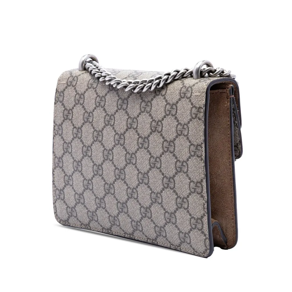 Gucci Small GG Supreme Dionysus Crossbody Beige Good - Back View