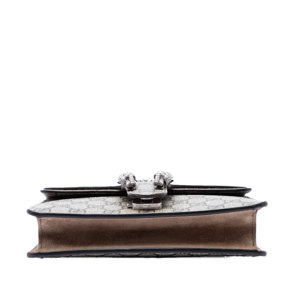 Gucci Small GG Supreme Dionysus Crossbody Beige Good - Inside View