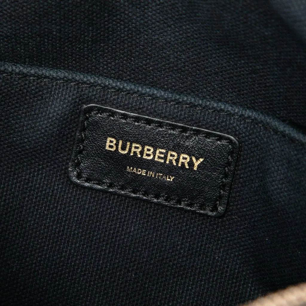 Burberry House Check Canvas Camera Bag Beige Canvas Very good - Box View