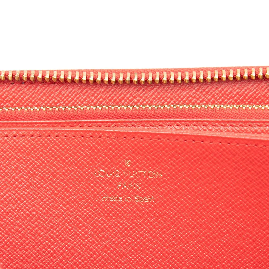 Louis Vuitton Monogram Denim Patchwork Zippy Long Wallet Blue Denim Very good - Box View