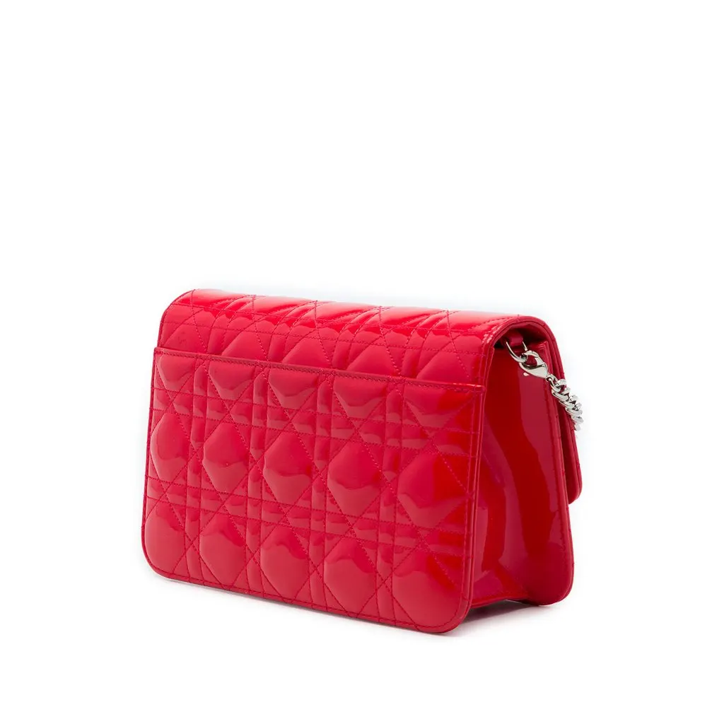 Dior Patent Cannage Miss Dior Promenade Crossbody Red Leather Very good - Back View
