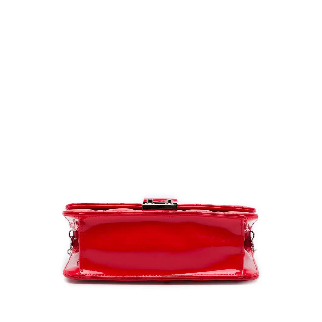 Dior Patent Cannage Miss Dior Promenade Crossbody Red Leather Very good - Inside View