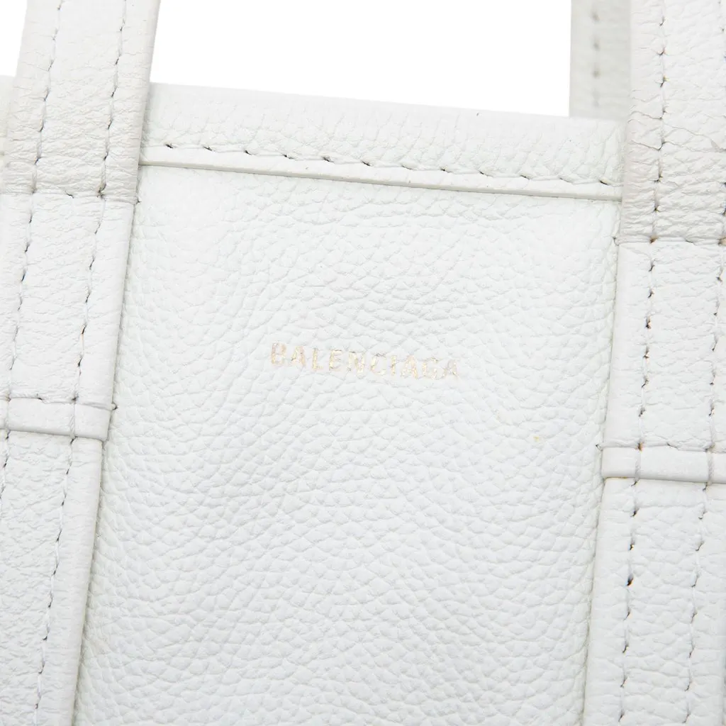 Balenciaga Lambskin Bazar Shopper Satchel XXS Beige Leather Good - Box View