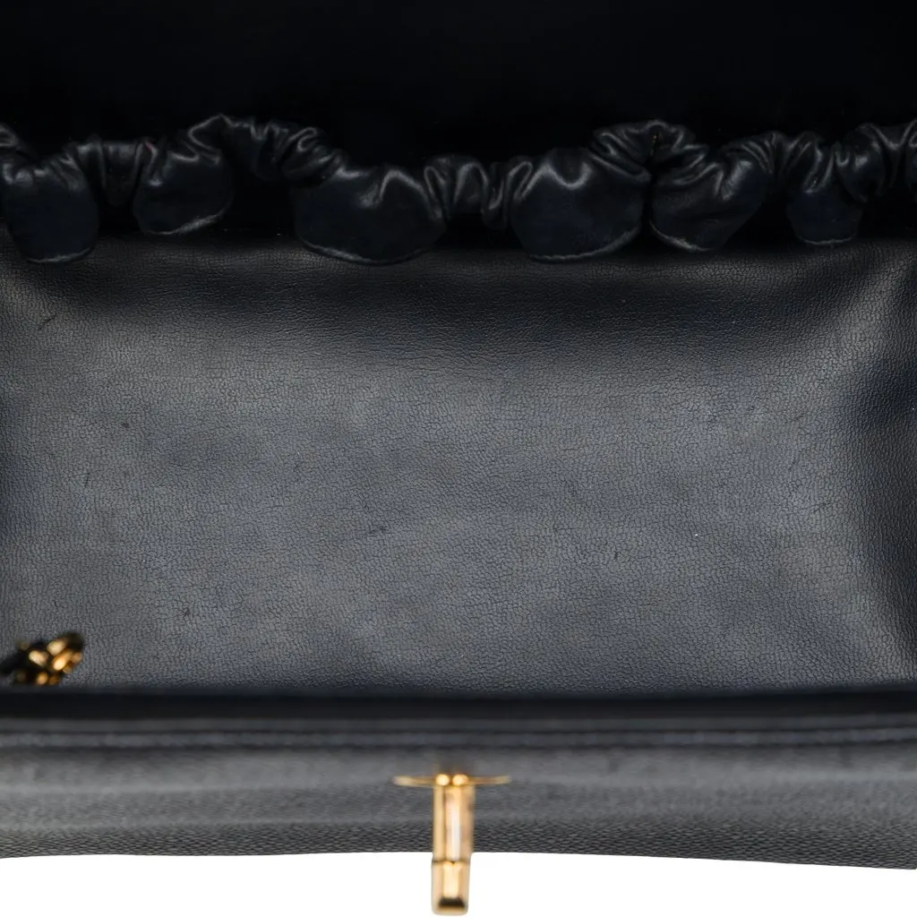 Chanel CC Caviar Vanity Box Case Black Leather Very good - Model View