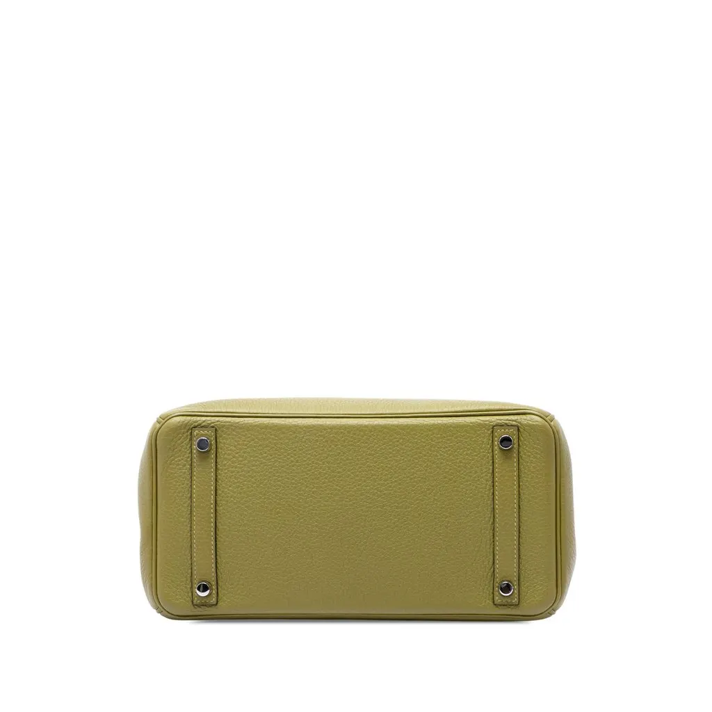 Hermès Clemence Birkin Retourne 30 Green Leather Very good - Inside View