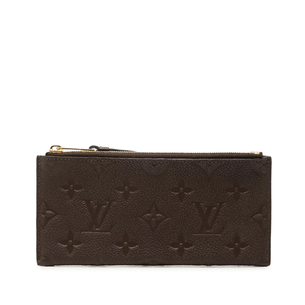 Louis Vuitton Monogram Empreinte Pochette Felicie Zippered Insert Brown Leather Very good - Front View