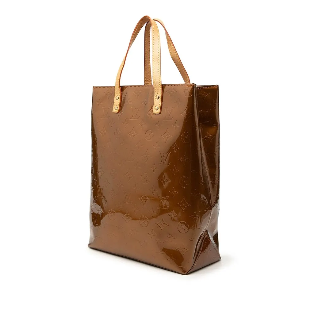 Louis Vuitton Monogram Vernis Reade MM Brown Leather Good - Back View