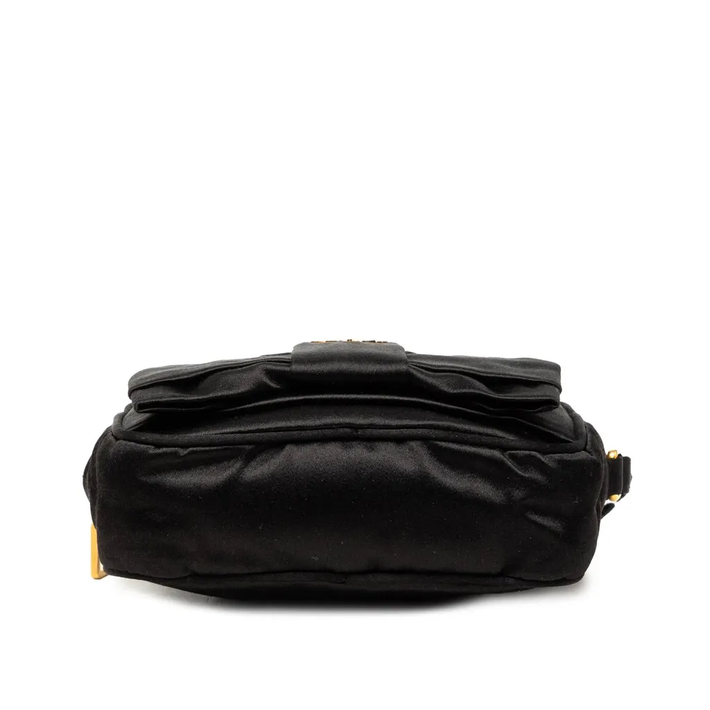 Prada Raso Fiocco Bow Pouch Black Very good - Inside View