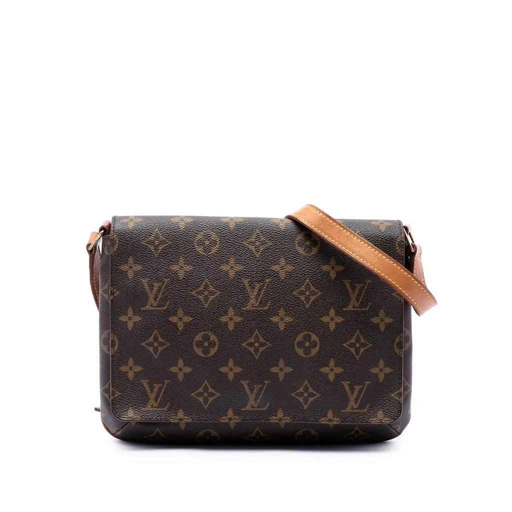 Louis Vuitton Monogram Musette Tango Short Strap Brown Very good - Front View