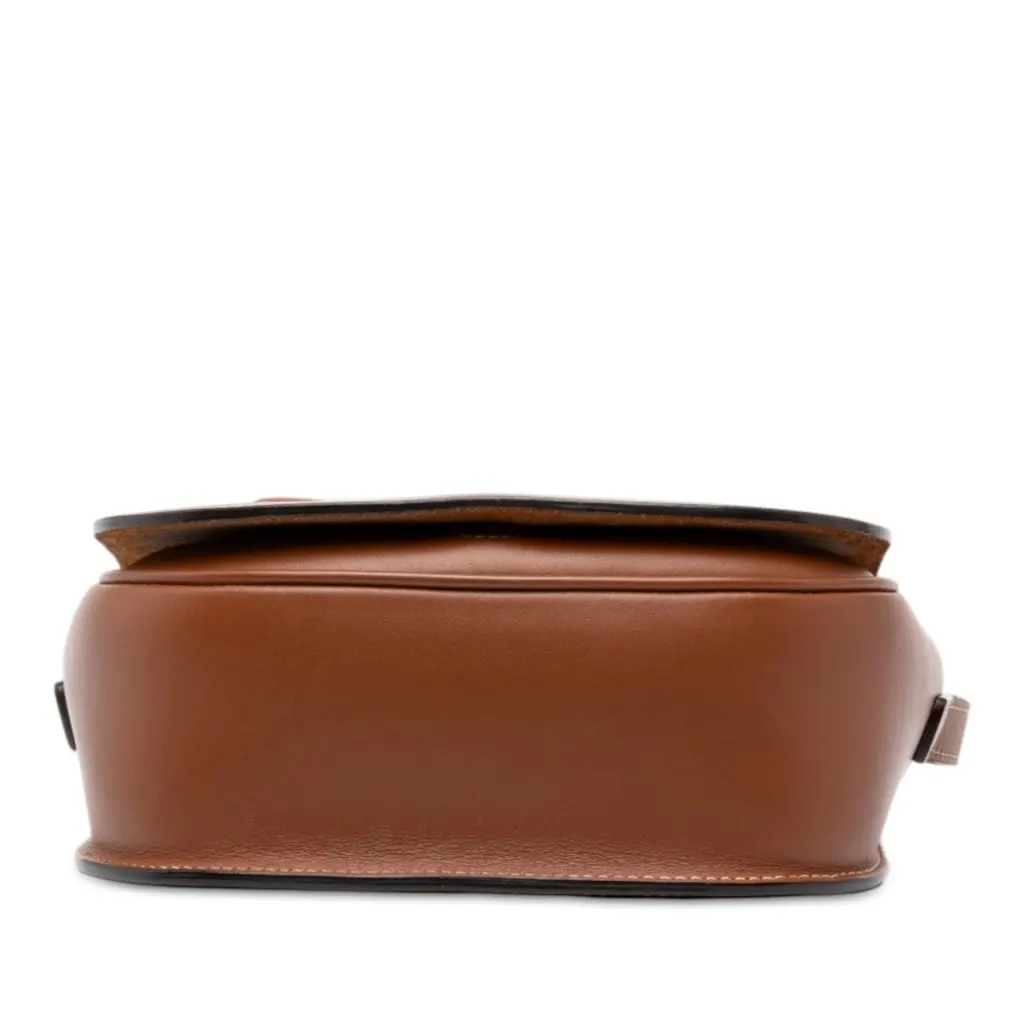 Celine Medium Calfskin Cuir Triomphe Folco Crossbody Brown Leather Very good - Inside View