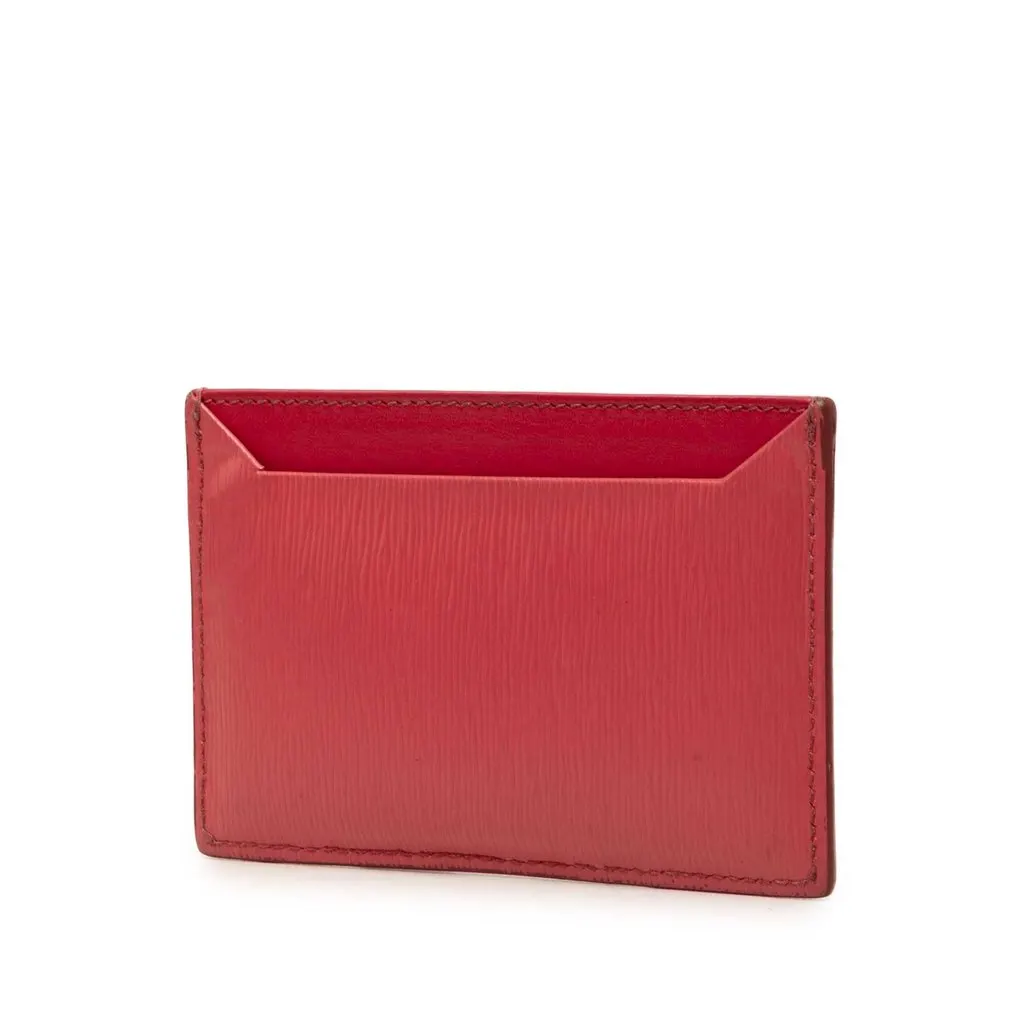 Prada Vitello Move Card Holder Pink Leather Very good - Back View