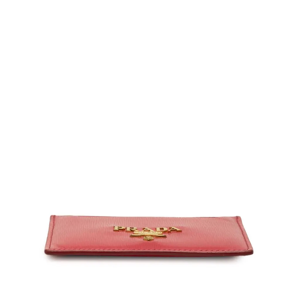Prada Vitello Move Card Holder Pink Leather Very good - Inside View
