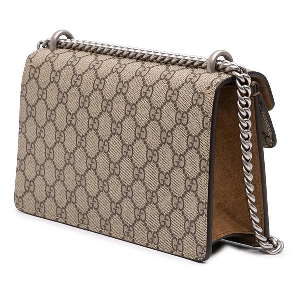 Gucci Medium GG Supreme Dionysus Crossbody Beige Very good - Back View