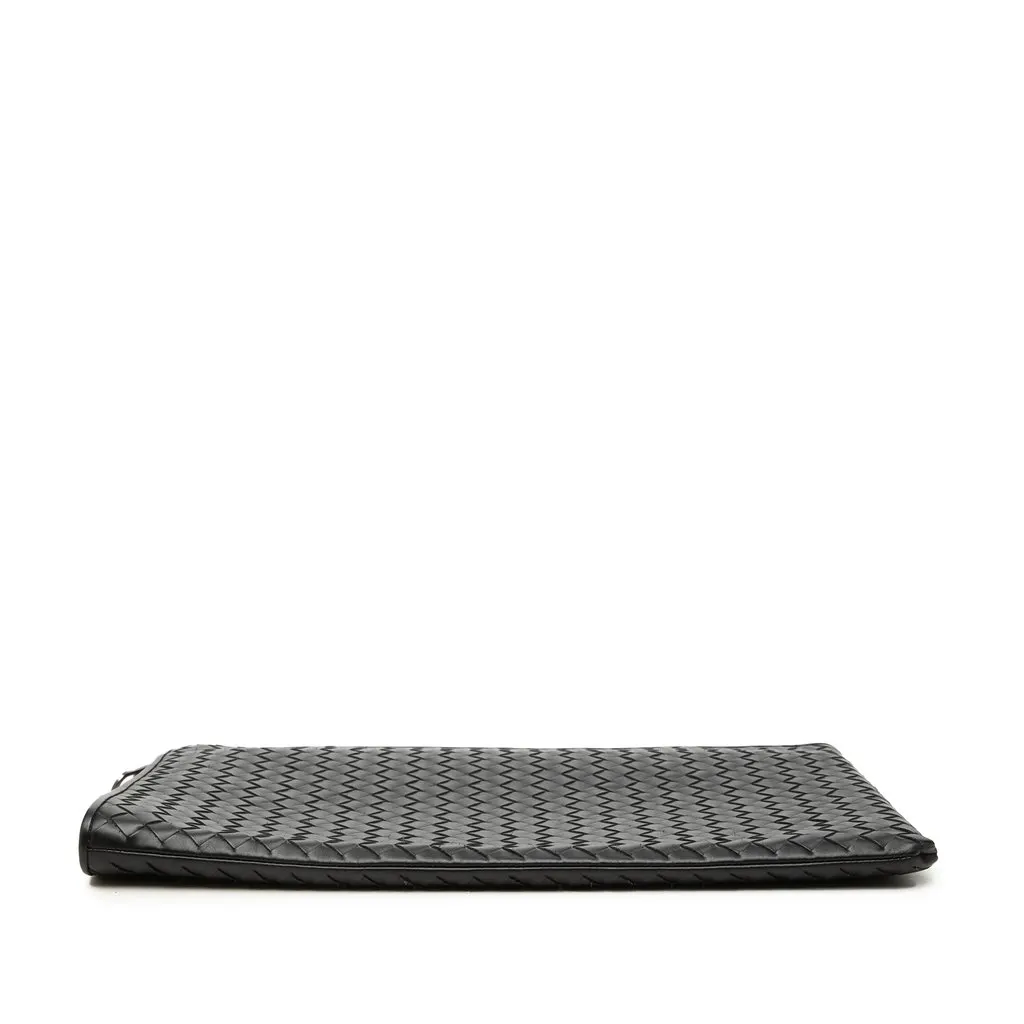 Bottega Veneta Medium Nappa Intrecciato Document Case Black Leather Very good - Inside View