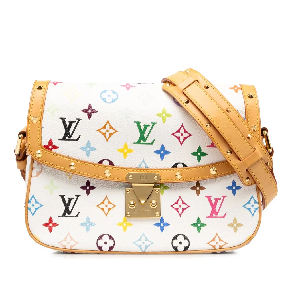 Louis Vuitton Monogram Multicolore Sologne White Canvas Good - Front View