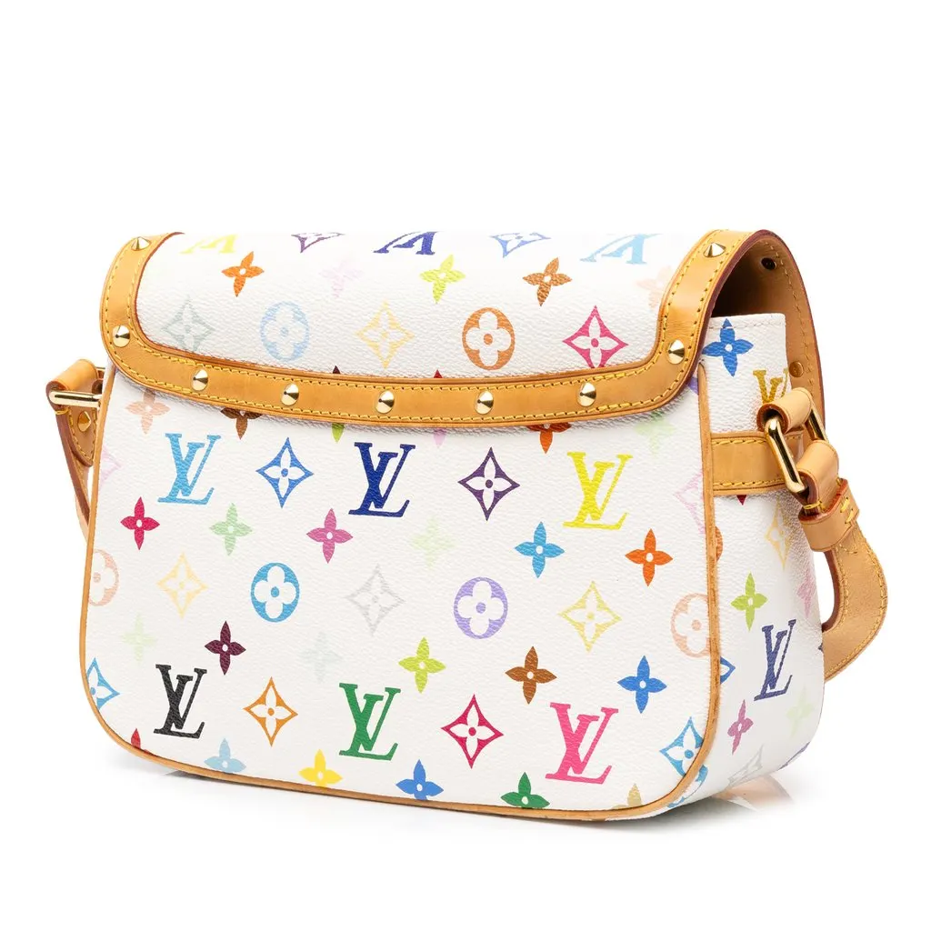 Louis Vuitton Monogram Multicolore Sologne White Canvas Good - Back View