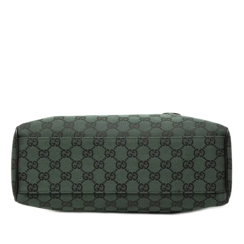 Gucci GG Canvas Charmy Boston Bag Green Very good - Inside View