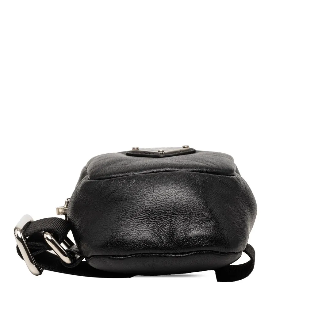 Prada Mini Leather Arm Pouch Black Leather Very good - Inside View