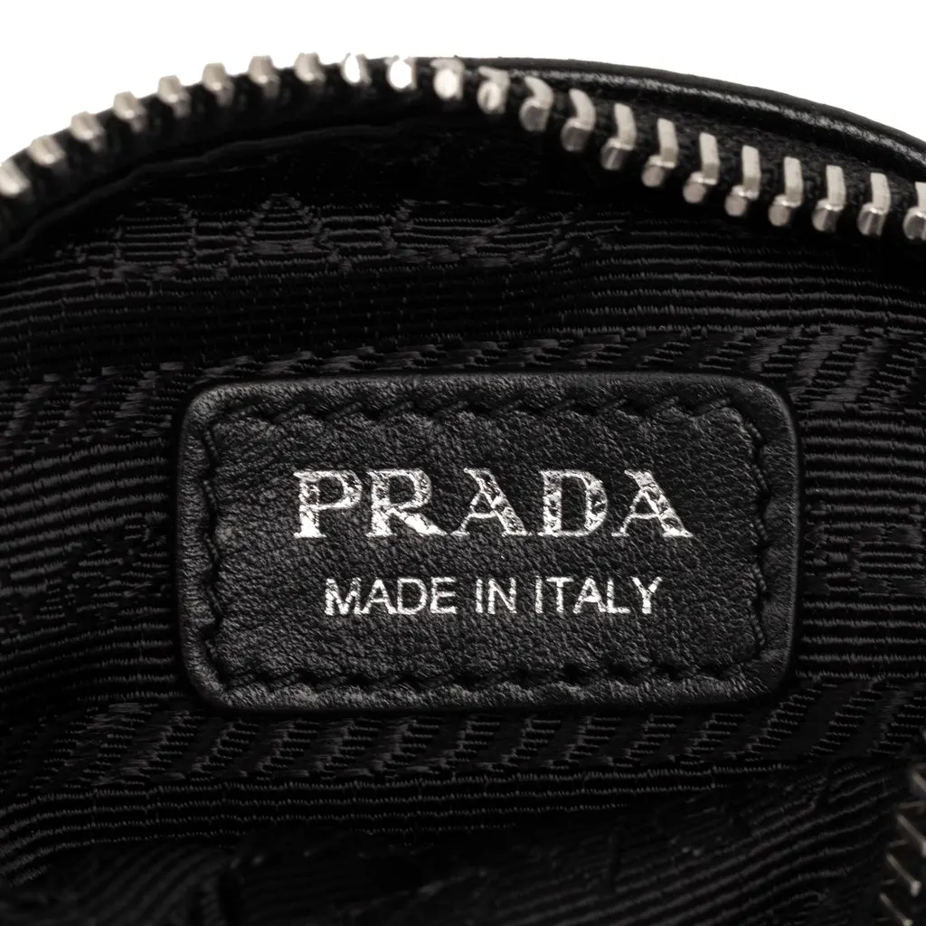 Prada Mini Leather Arm Pouch Black Leather Very good - Box View