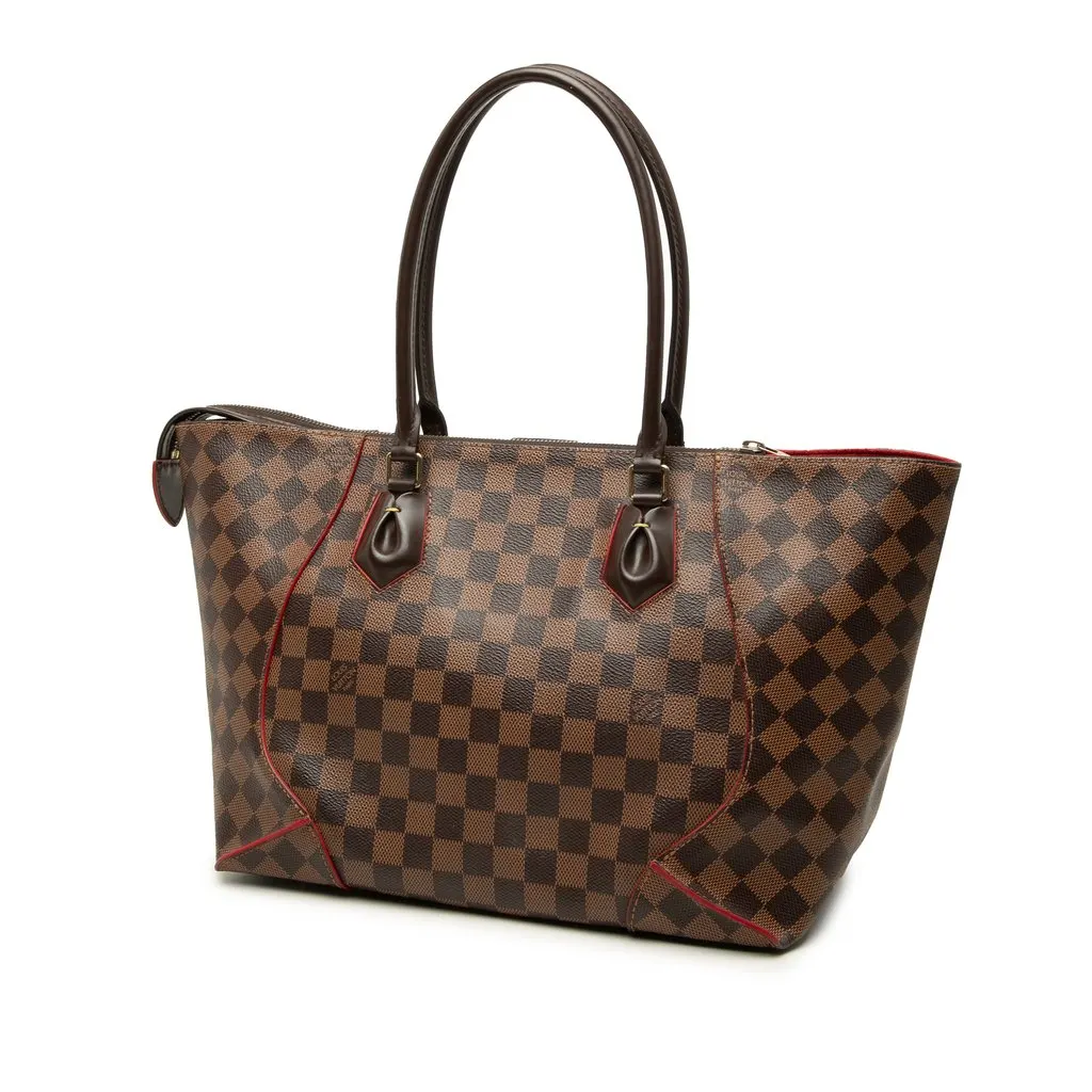Louis Vuitton Damier Ebene Caissa MM Brown Very good - Back View