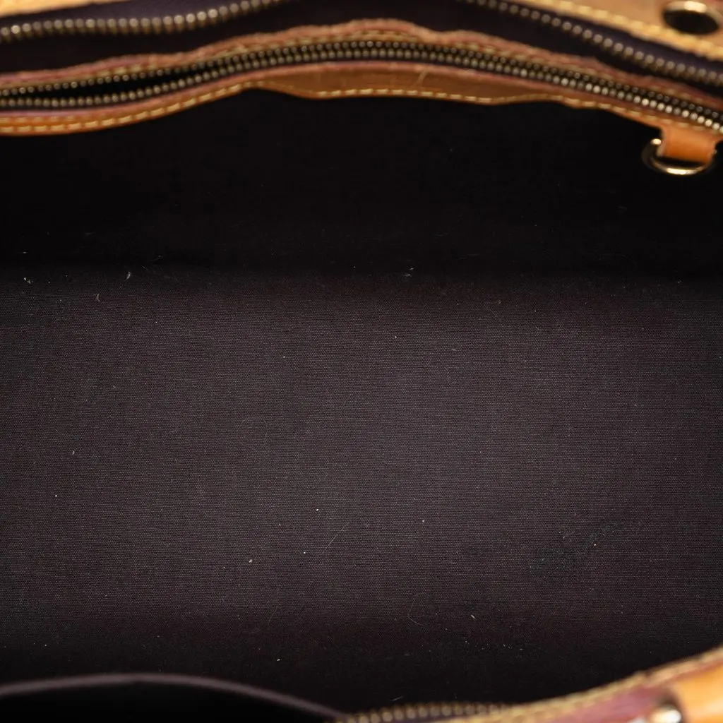Louis Vuitton Monogram Vernis Brea PM Purple Leather Very good - Model View