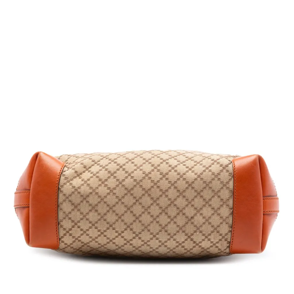 Gucci Small Diamante Canvas Craft Tote Beige Very good - Inside View