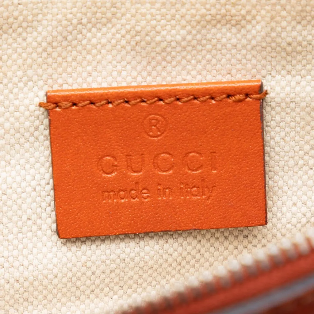 Gucci Small Diamante Canvas Craft Tote Beige Very good - Box View