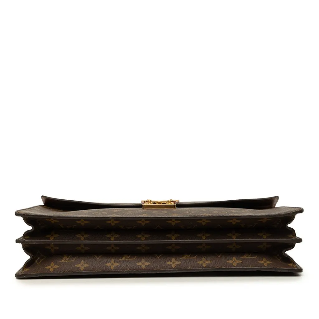 Louis Vuitton Monogram Serviette Conseiller Brown Canvas Good - Inside View
