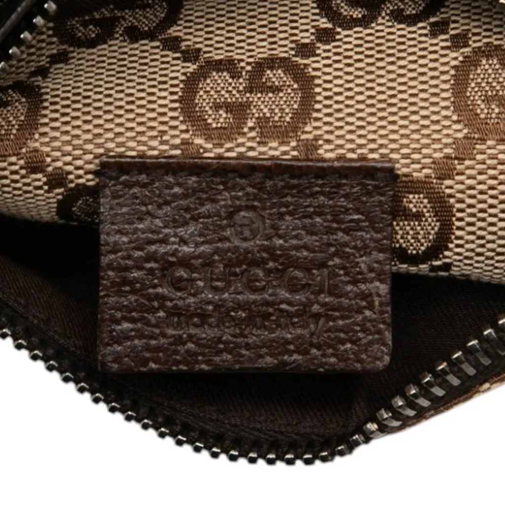 Gucci GG Canvas Double Pocket Belt Bag Beige Very good - Box View