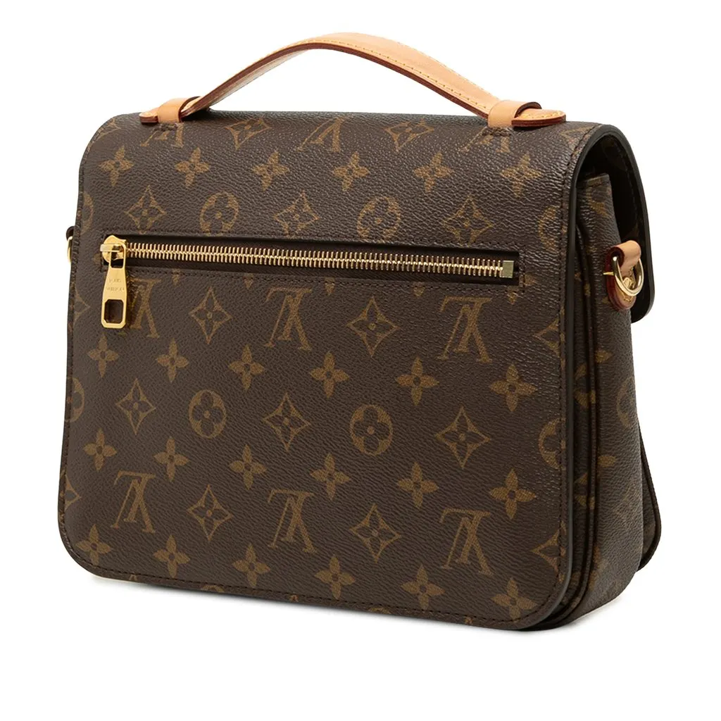 Louis Vuitton Monogram Pochette Metis Brown Very good - Back View