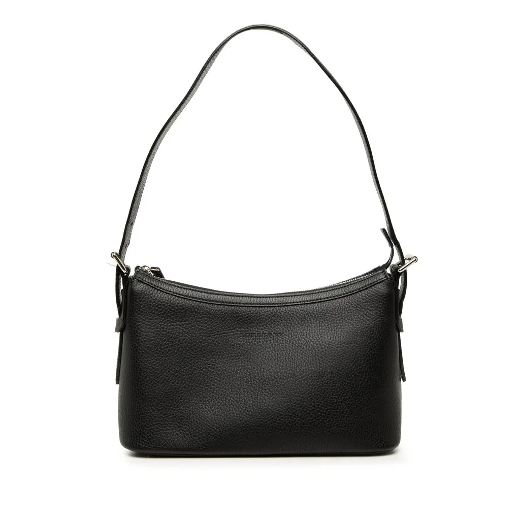 Burberry Leather Shoulder Bag Black Leather Very good - Front View