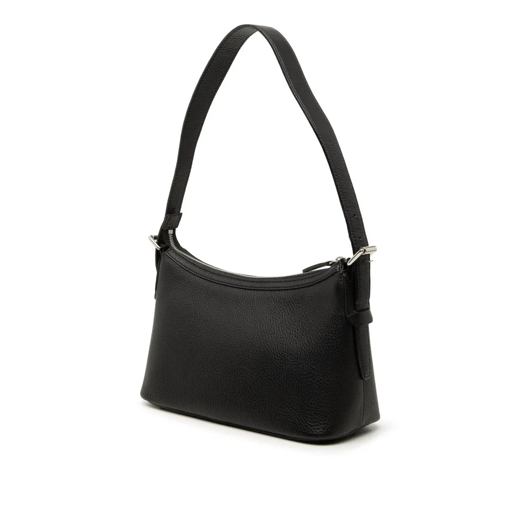 Burberry Leather Shoulder Bag Black Leather Very good - Back View