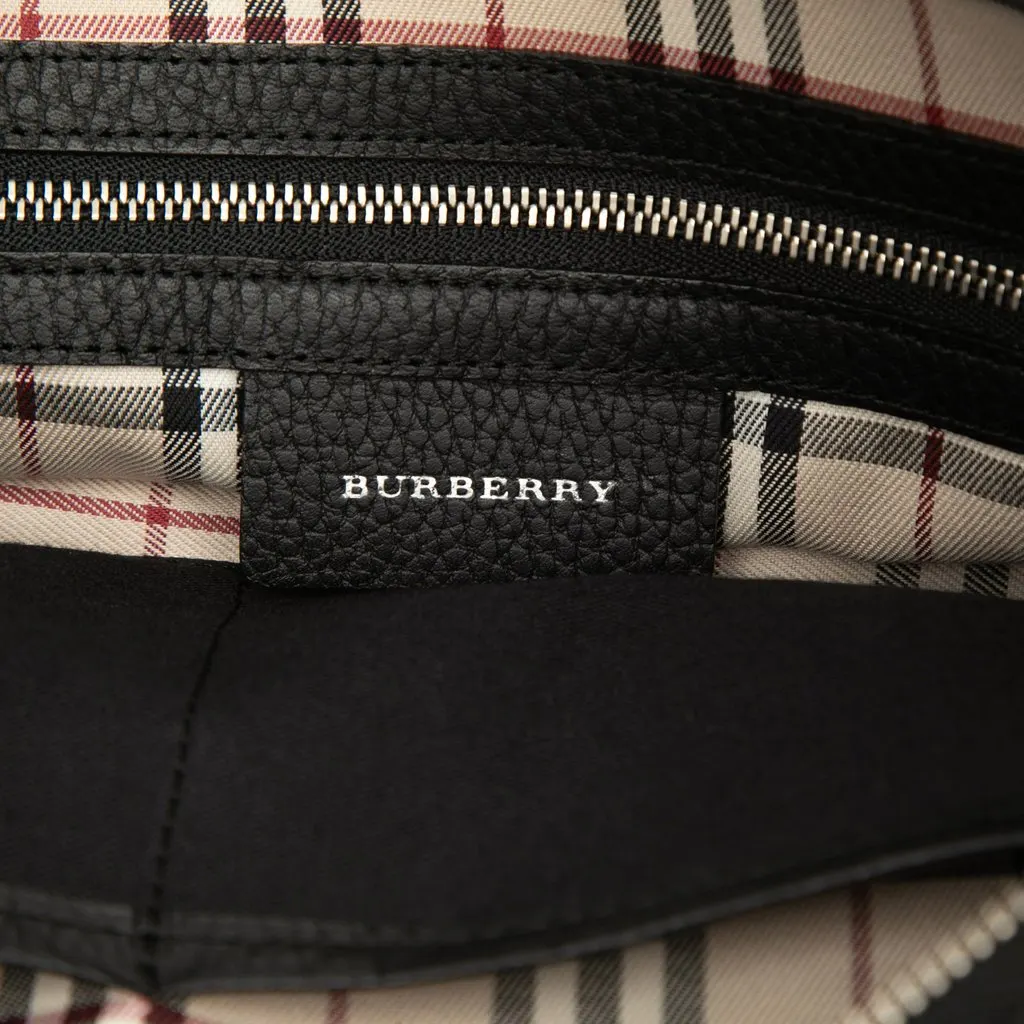 Burberry Leather Shoulder Bag Black Leather Very good - Box View