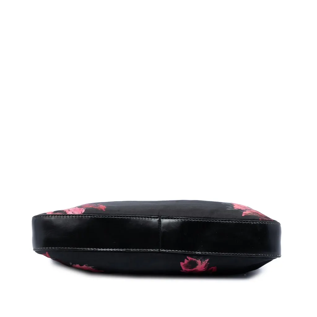Prada Tessuto Floral Stampato Pochette Black Very good - Inside View