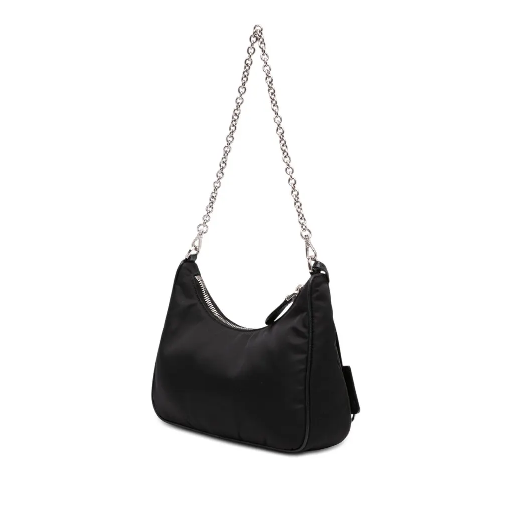 Prada Saffiano Trimmed Re Nylon Re Edition 2005 Satchel Black Very good - Back View