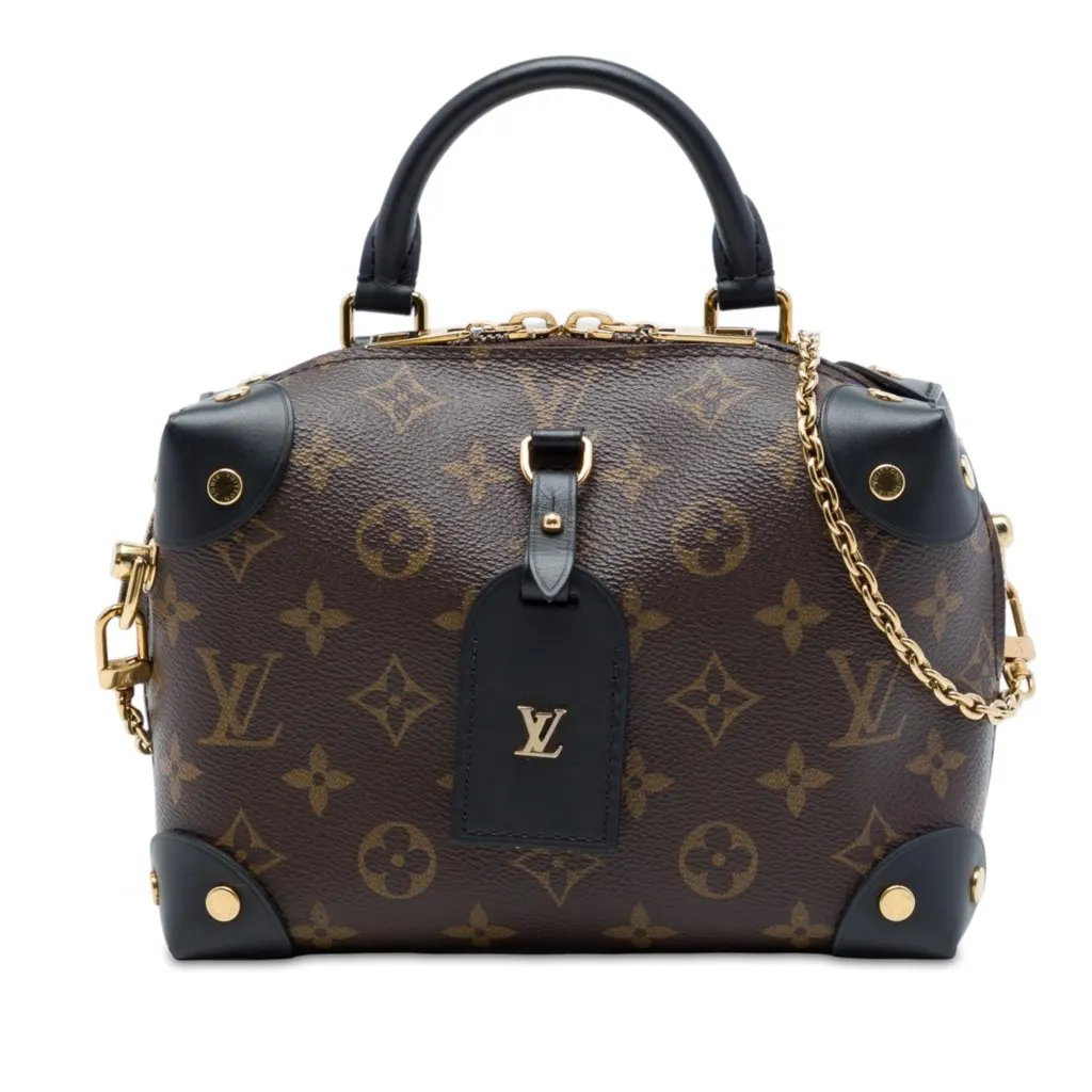 Louis Vuitton Monogram Petite Malle Souple Brown Very good - Front View
