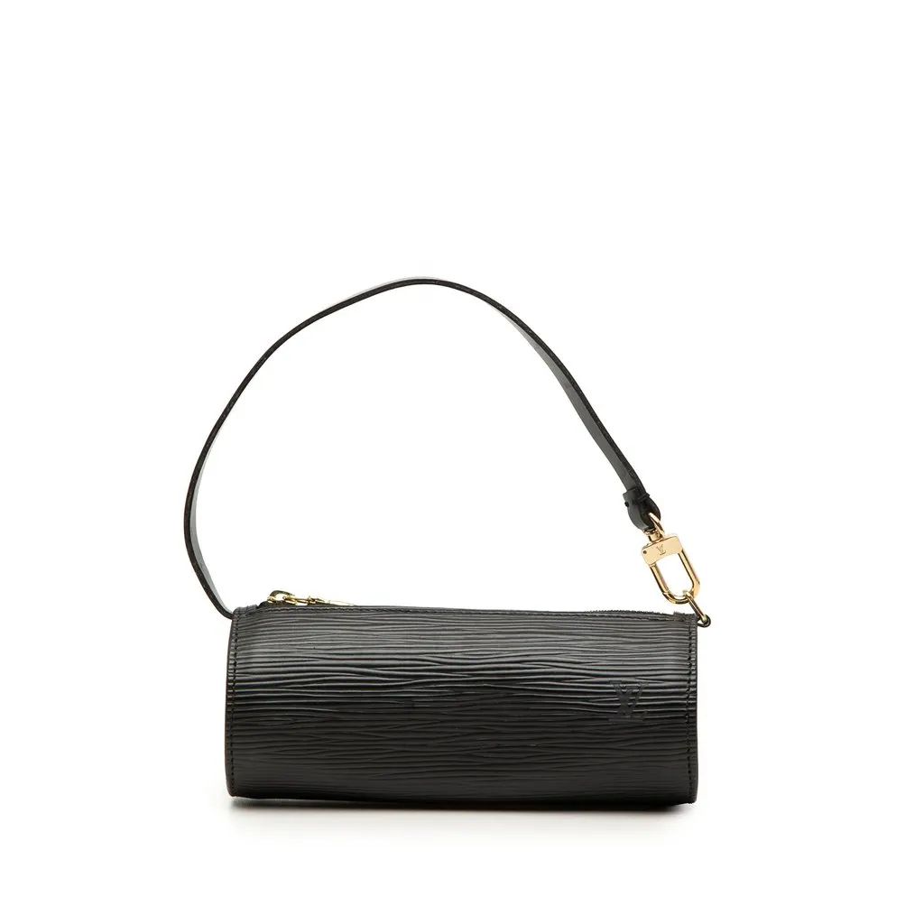 Louis Vuitton Epi Pochette Papillon Black Leather Very good - Front View