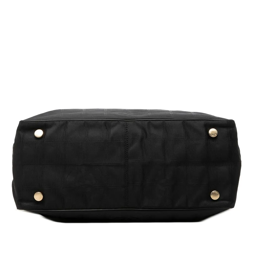 Chanel New Travel Line Nylon Tote Black Polyamide Very good - Inside View