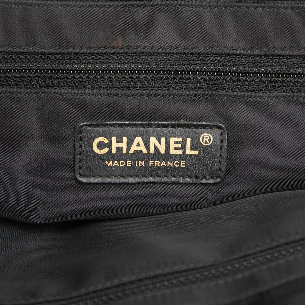 Chanel New Travel Line Nylon Tote Black Polyamide Very good - Box View