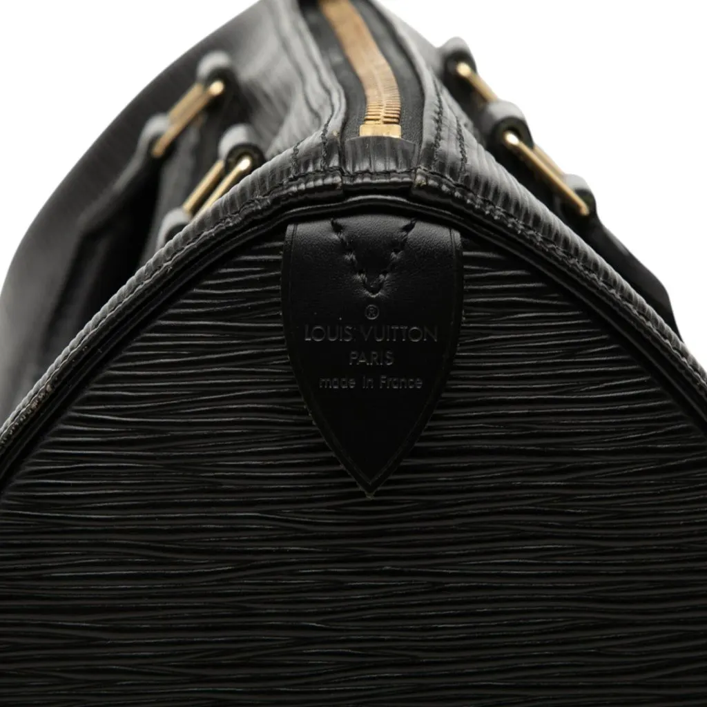 Louis Vuitton Epi Speedy 25 Black Leather Very good - Box View