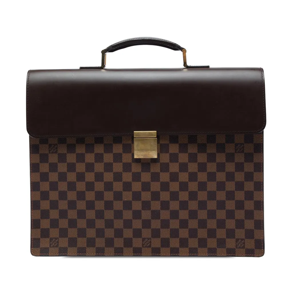 Louis Vuitton Damier Ebene Altona GM Brown Canvas Good - Front View